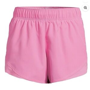 Athletic Works Core Running Shorts Size L 12 14 Pink 5 Inseam Pockets Lined NWT